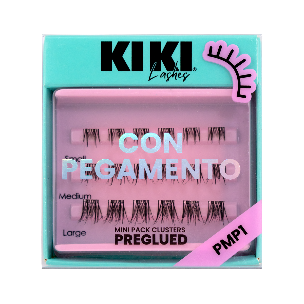 Pestañas postizas KIKI | MINI PACK CLUSTERS CON PEGAMENTO Kiki lashes