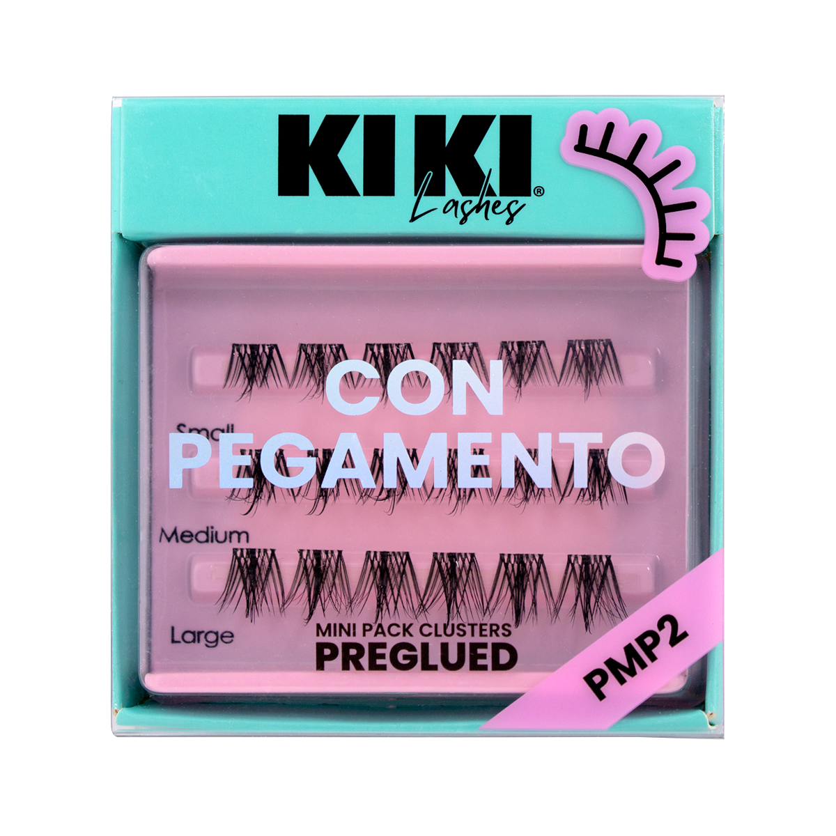 Pestañas postizas KIKI | MINI PACK CLUSTERS CON PEGAMENTO Kiki lashes