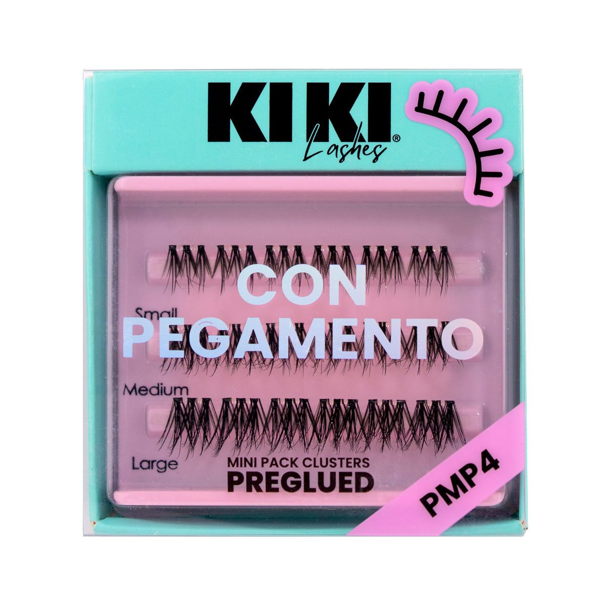 Pestañas postizas KIKI | MINI PACK CLUSTERS CON PEGAMENTO Kiki lashes