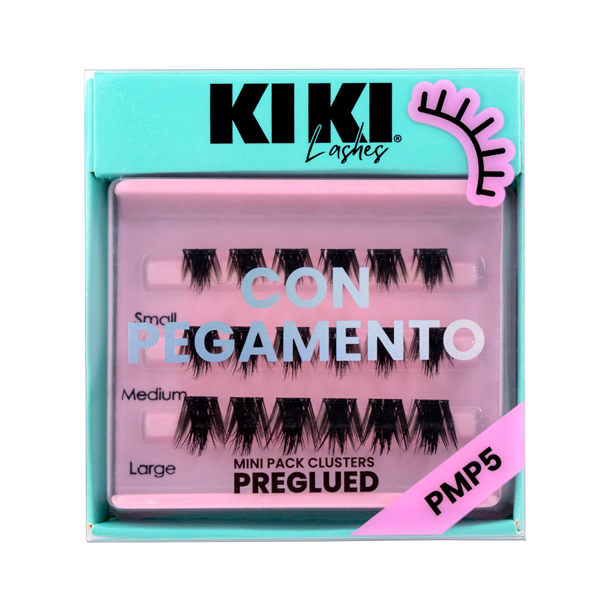 Pestañas postizas KIKI | MINI PACK CLUSTERS CON PEGAMENTO Kiki lashes