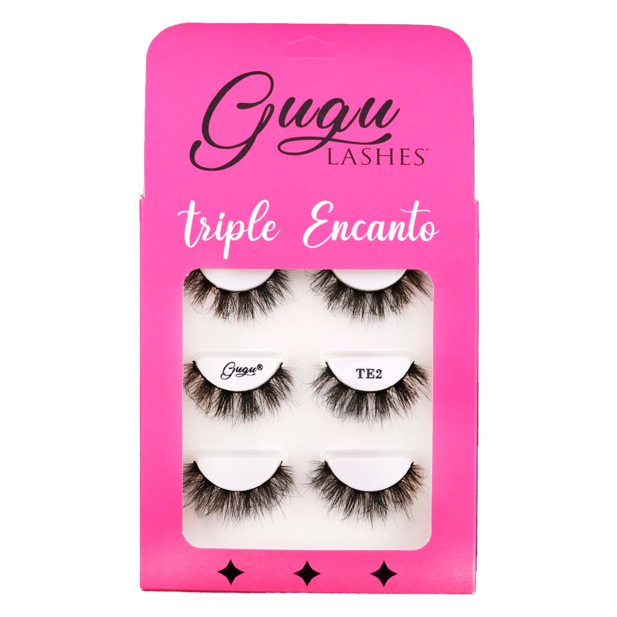 Pestañas postizas GUGU LASHES – Triple Encanto | Set de 3 pares de pestañas