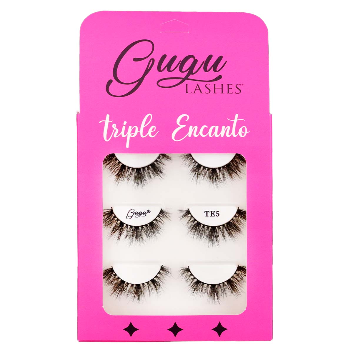 Pestañas postizas GUGU LASHES – Triple Encanto | Set de 3 pares de pestañas