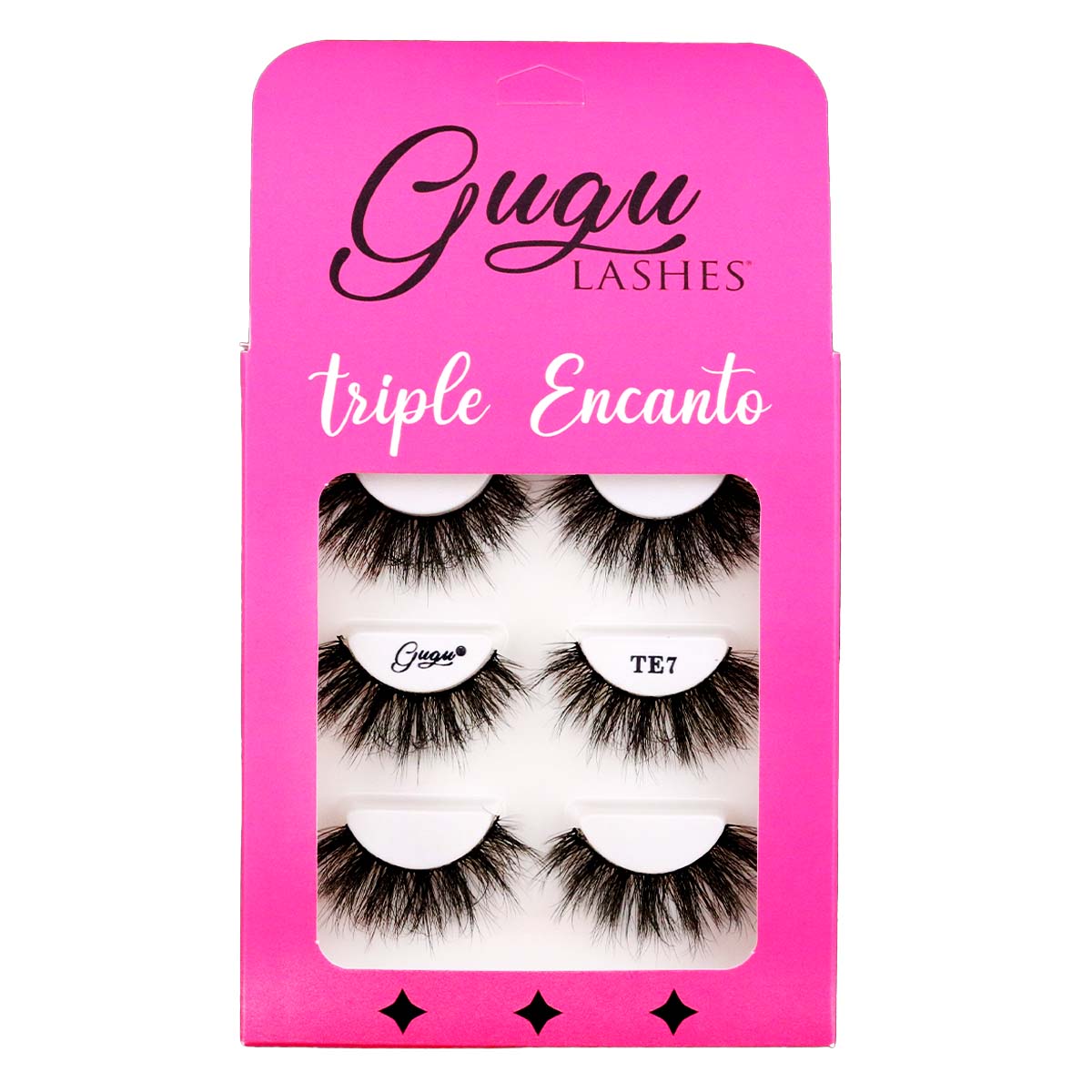 Pestañas postizas GUGU LASHES – Triple Encanto | Set de 3 pares de pestañas